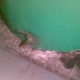 Thermal insulation debris to floor